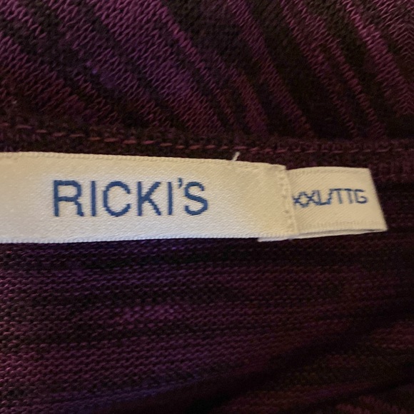 Rickis purple tunic with right side long - Picture 3 of 4